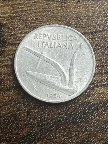 1954 italia dieci lire - 10,