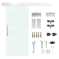 HOMCOM Porta Scorrevole Vetro
