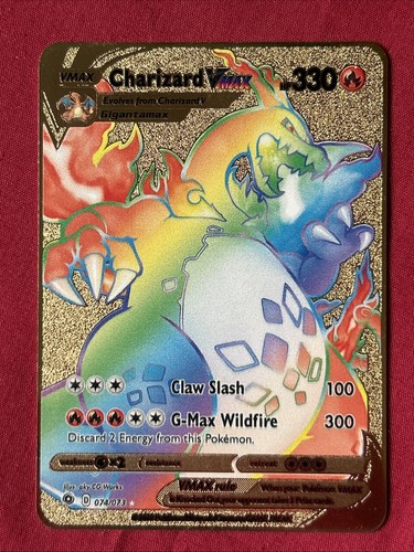 Charizard vmax golden - charizard, rainbow