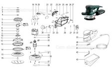 Ricambi originali per levigatrice METABO SXE 450 TurboTec 00129000 ricambio