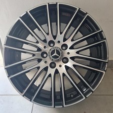 1 cerchio lega mercedes classe c anteriore r18 nero diamantato ls004596