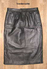 Gonna In Pelle Nera Knee