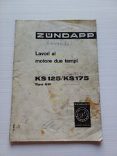 Zundapp Motore KS 125 -175 Tipo 521 1978-79 Manuale Officina Italiano originale