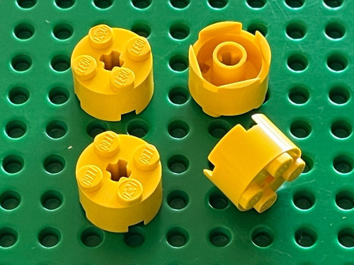 Lego yellow brick round - 4,