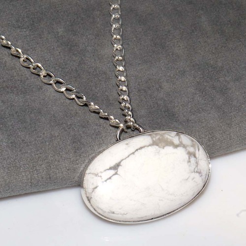 Collana howlite enorme - howlite,