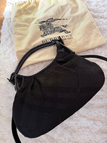 Borsa hobo burberry tessuto - borsa,