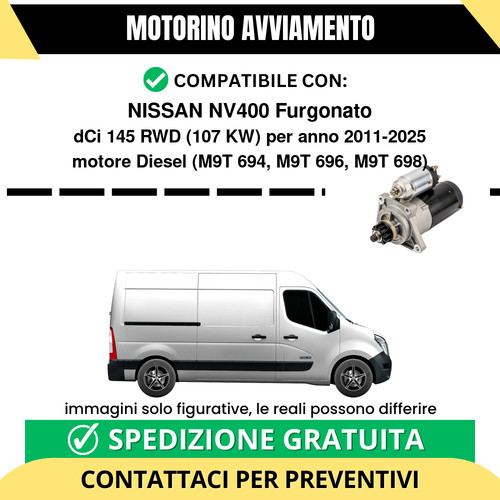Motorino avviamento nissan - avviamento,
