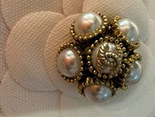 5 Chanel Gold /Pearl Buttons