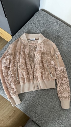 Red valentino beige pink silk - red,