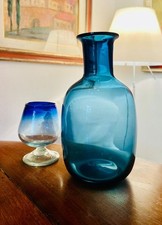 Bottiglia Vetro Vintage Color Pavone