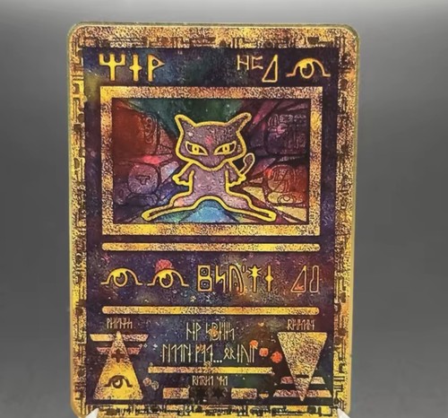 Carta pokemon mew - carta, metal