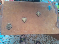 set scatola in legno carte