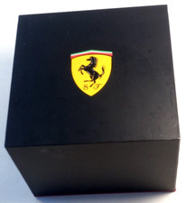 FERRARI-SCATOLA PER OROLOGIO-VINTAGE-ORIGINALE-RARE WATCH BOX-CAJA