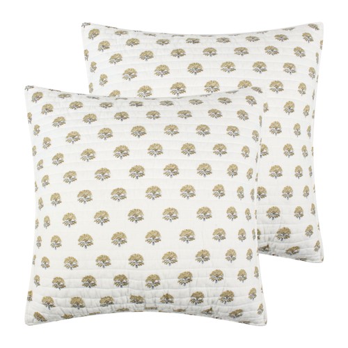 Kamira ochre euro sham set - kamira,