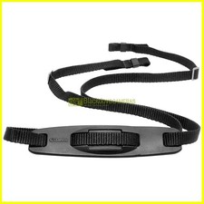 Canon tracolla nera con tappo oculare in gomma. Cinghia vintage anni '80.