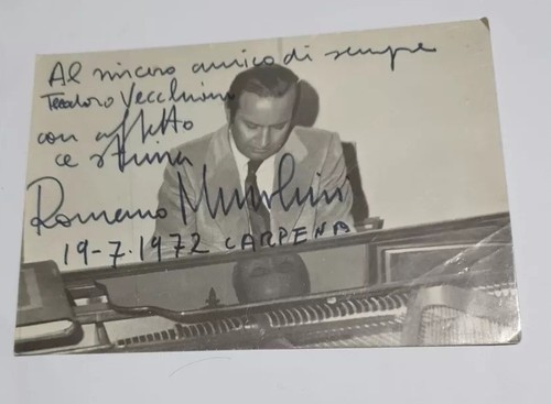 Foto con dedica firma romano - con,