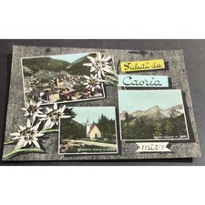 Cartolina Caoria - Panorama - Chiesetta Alpina - Monte Cauriol