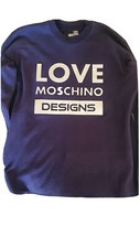 Love Moschino Uomo FELPA tg.M LOGO ARGENTATO Autunno/Inverno