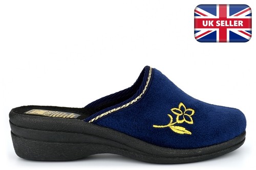 Pantofole donna zeppa mulo