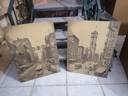 Coppia quadri legno - quadri,