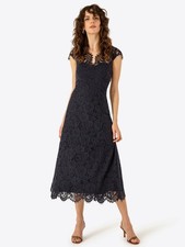Ivy & Oak Abito Donna Con Pizzo Blu Navy Taglia 32