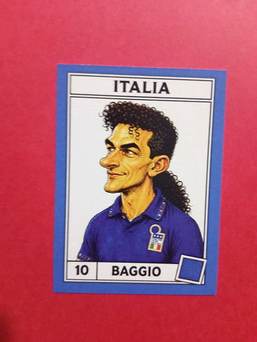 Figurina caricatura calciatori - figurina,