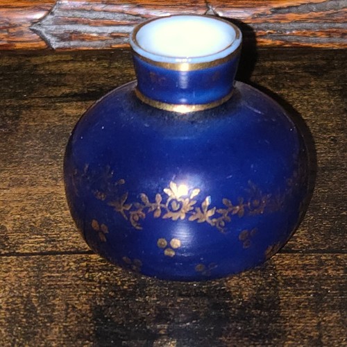 Miniature cobalt blue round - miniature,