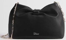 Dior Bow Bag Small Black Lamb