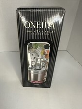ONEIDA Set 5 Pezzi Simply Cocktails Collezione Acciaio Inox Bar Pinza Ghiaccio Apribottiglie