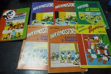 Lotto di 7 quaderni Pigna anni '70 Disney: Paperino story + Ezechiele lupo.