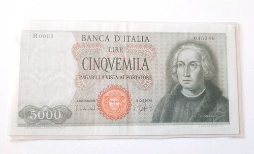 5000 lire colombo tipo - i°,