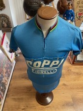 MAGLIA CICLISMO FAUSTO COPPI FIORELLI AZZURRA MONDIALE IRIDATA