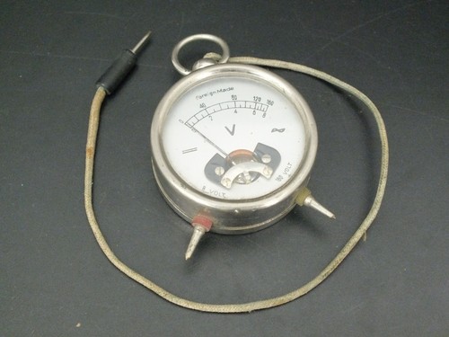 Vintage pocket volt meter - vintage,