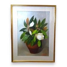 QUADRO NATURA MORTA VASO FIORI - MARIO PELARGONIO OLIO SU TELA