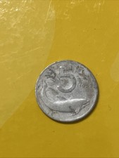 Moneta 5 Lire Delfino del 1952