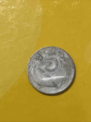 Moneta lire delfino del 1952 - moneta, 5