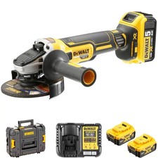 DEWALT DCG405P2 Smerigliatrice Angolare con 2 Batterie e Caricabatteria 18v 5ah