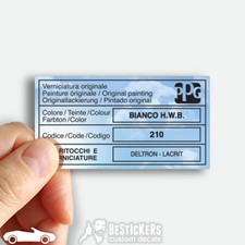 1 Adesivo etichetta Alfa