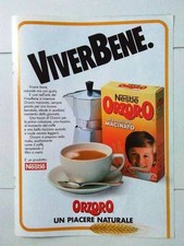 ADVERTISING-VINTAGE-PUBBLICITA' 1987 NESTLE' ORZORO-CAFFE' ORZO TOSTATO MACINATO