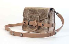 Favolosa! Nuova JIMMY CHOO Lexie Blush Sparkling Leather Borsetta a Tracolla