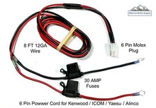 Power Cord for ICOM IC-751 740