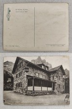 cartolina alpini 10 rgt pnf trento rifugio contrin anni 30/40 formato grande