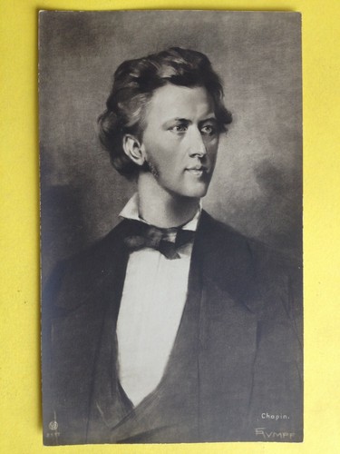 Cpa portrait frédéric chopin - cpa,