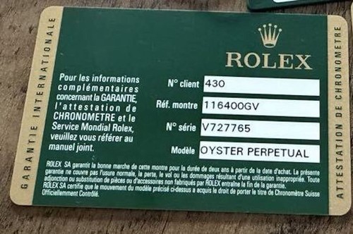 Originale rolex 116400gv - originale,