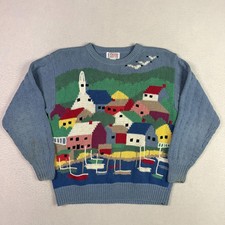 Maglione Vintage Orvis Blu