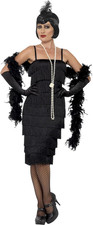 Costume Flapper, Nero, Abito