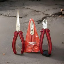 USAG Kit da elettricista (pinza, tronchese, forbici)