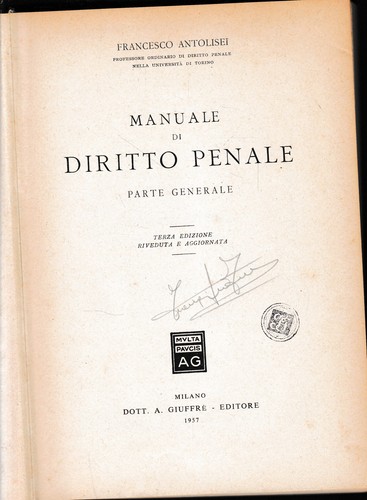Manuale diritto penale - manuale, di