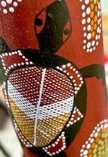 Didjeridoo    Aborigeno originale ramo scavato dalle termiti e tutto decorato