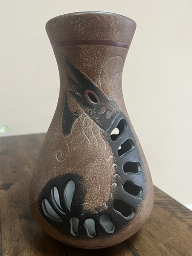 Vaso luminoso vintage gres - vintage,